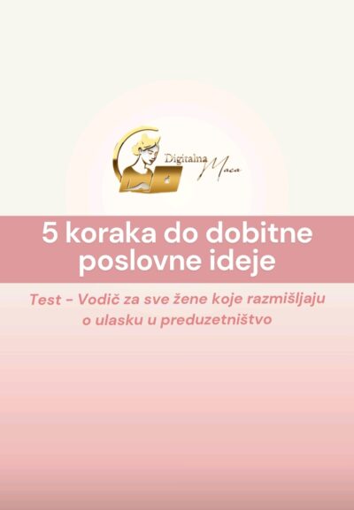 5 koraka do dobitne poslovne ideje - Vodič
